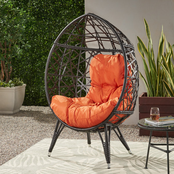 Wicker sale teardrop chair